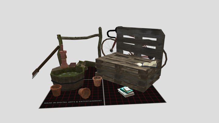 DAE 5 Finished props - Eco house 3D Model