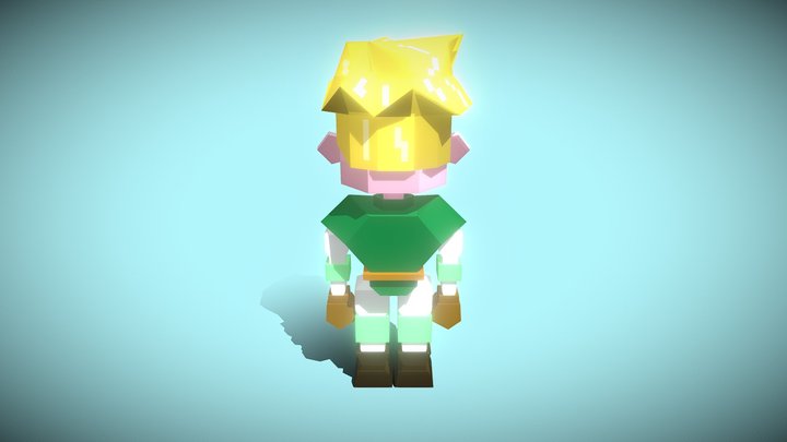 Lowpoly Char 3D Model