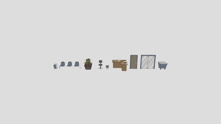 Hospital Furniture 3D Model
