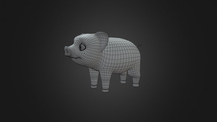 Fig the Pet Pig 3D Model