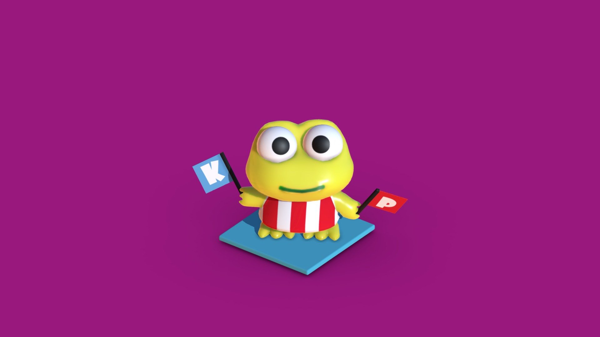 Keroppi Download Free 3D Model By Miaru3d afff770 Sketchfab