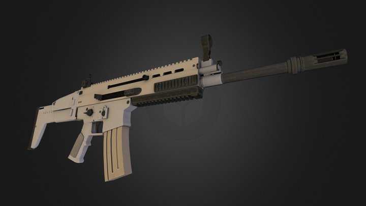 FN SCAR-L 3D Model