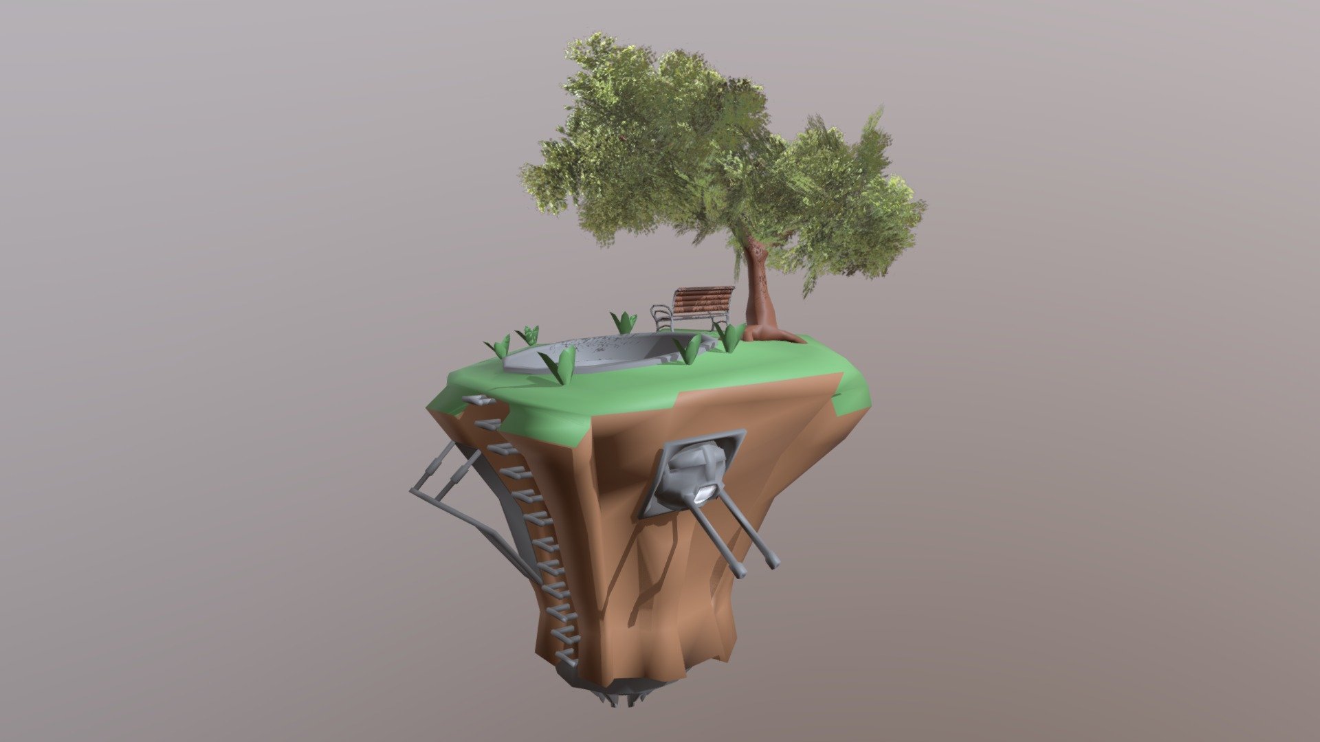 Sky Island - 3D model by cccp-3d [b0002da] - Sketchfab