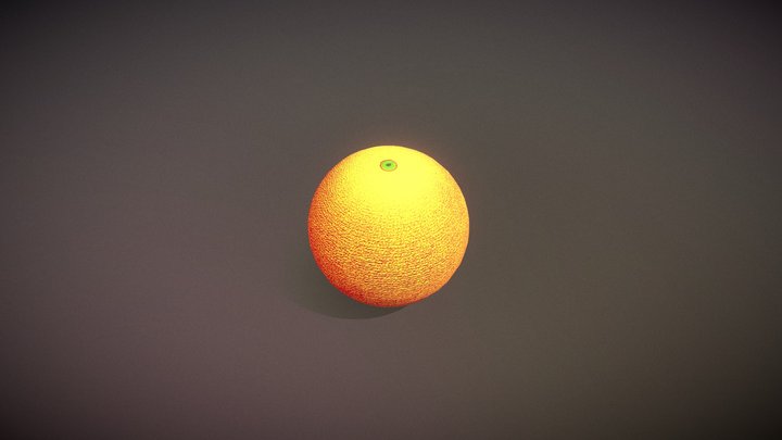 Orange Fruit 3D Model
