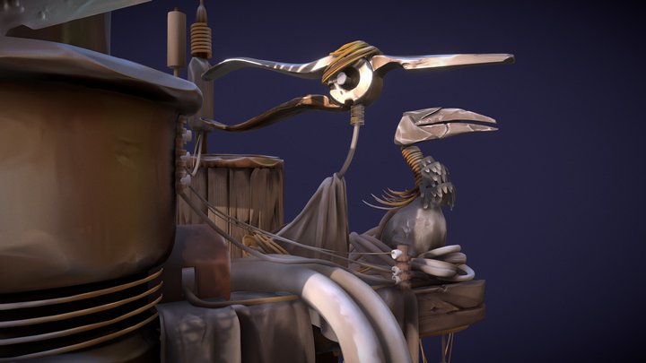 Sculpting: Bird Welder 3D Model