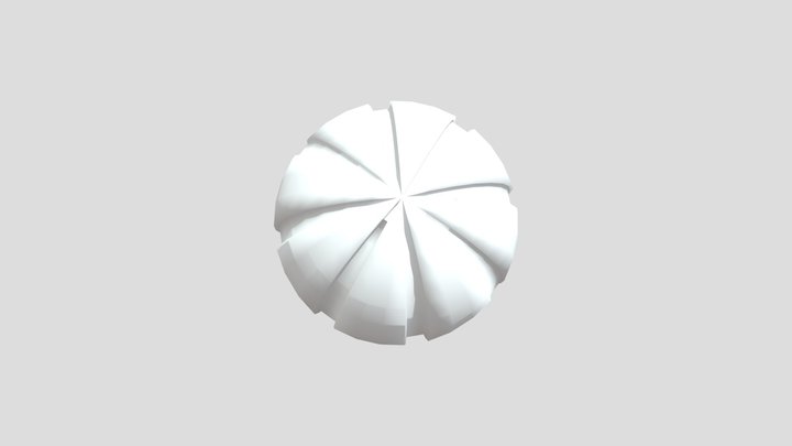 low poly basketball 3D Model