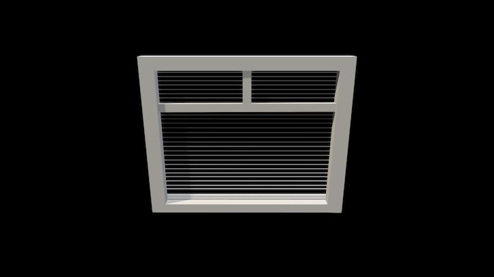 Window With Blinds 3D Model