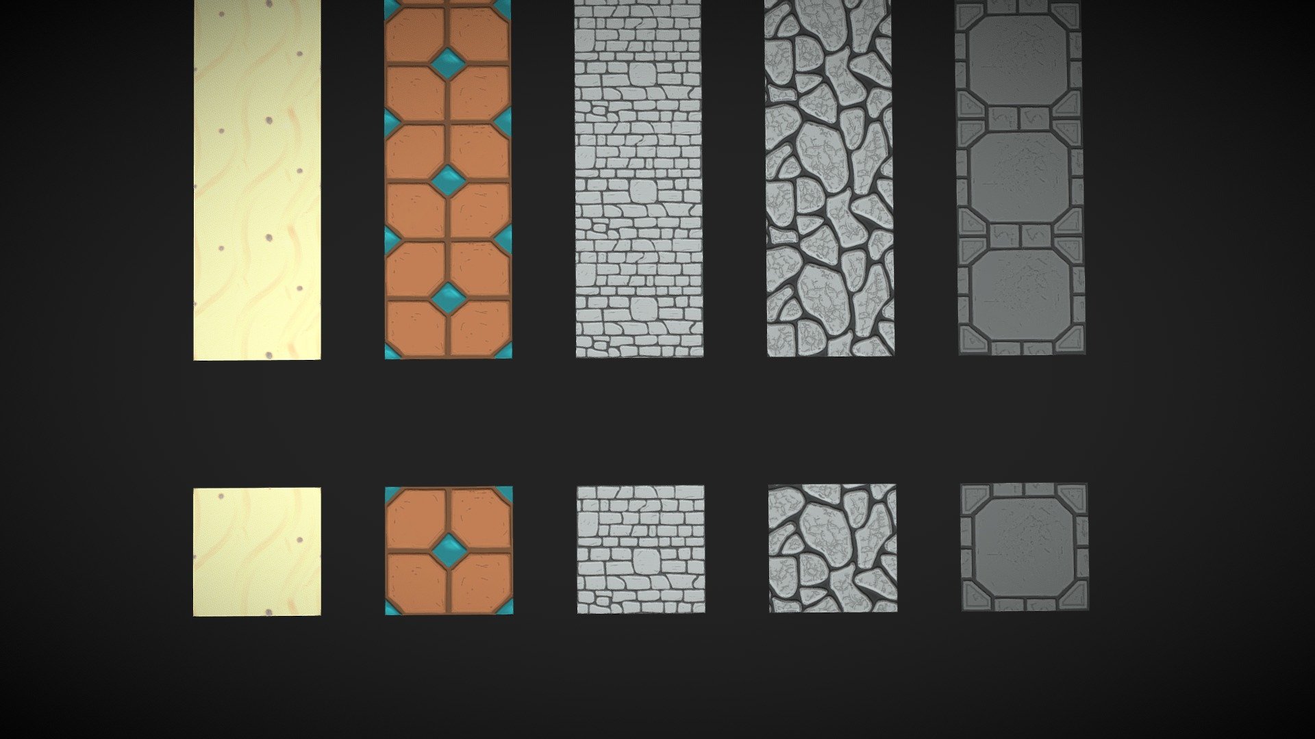 Stylized Floor Textures Pack