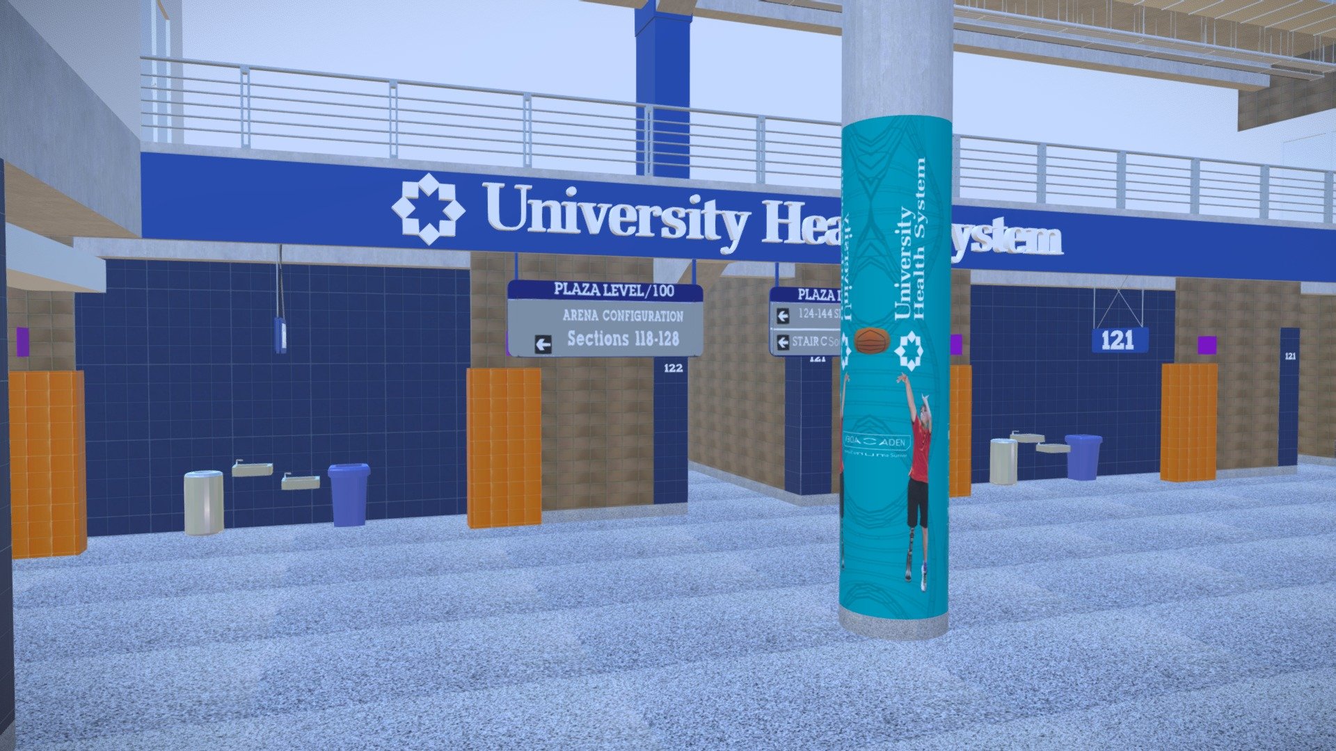 Alamodome UHS Sec 121 122 - 3D model by Titan Sign Company ...