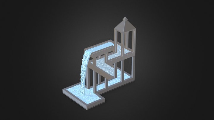 Escher Waterfall 3D Model