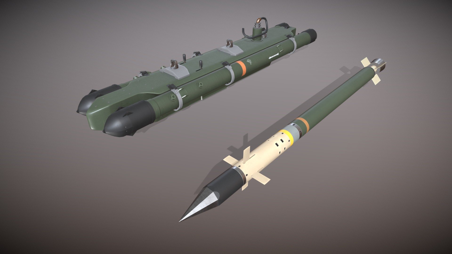 MBDA MISTRAL Launcher With Missile - Buy Royalty Free 3D model by ...