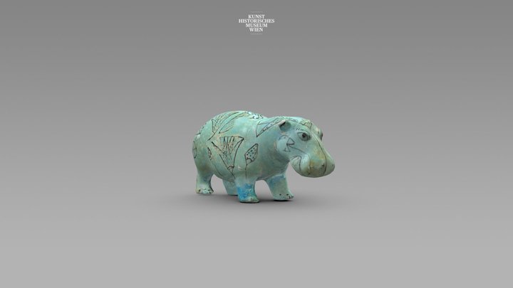 Hippopotamus figure 3D Model