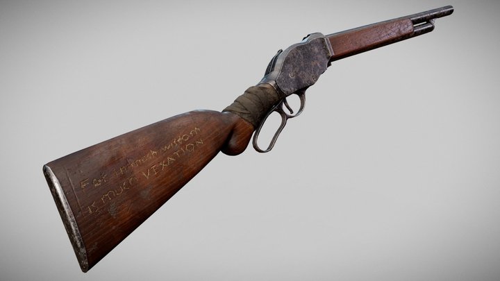 Sawed-off Winchester 3D Model