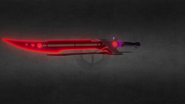 Neon Sword 3D Model