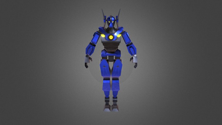 Mecha Aatox Texturizado 3D Model