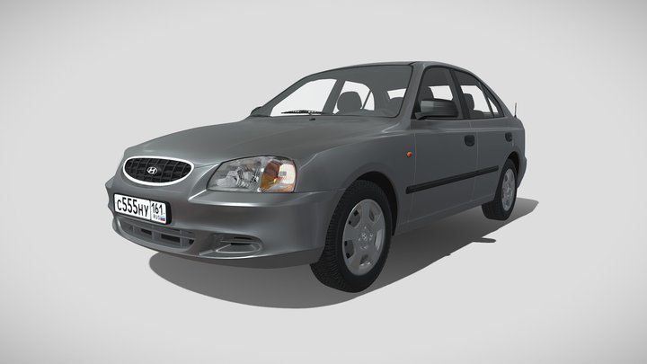 Hyundai Accent (TaGAZ) 2004 3D Model