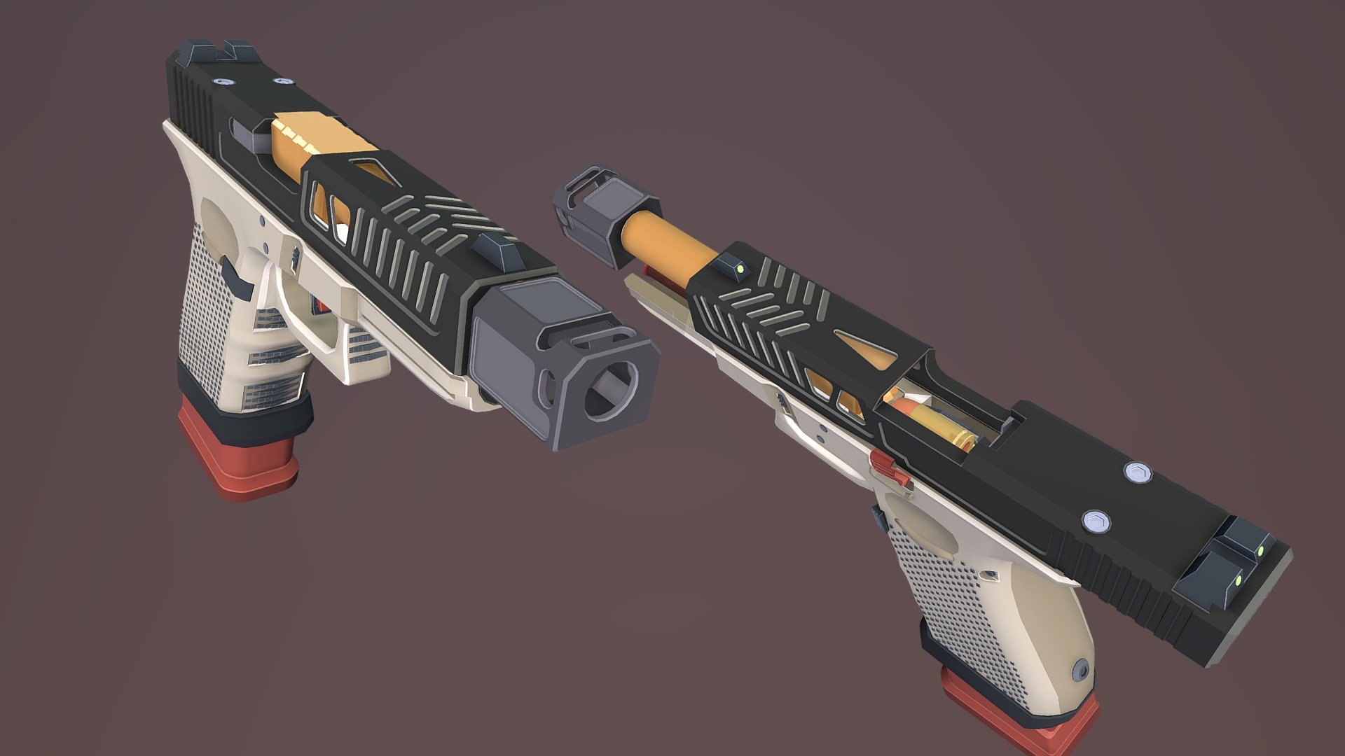 Glock 19 Gen 3 Custom - Download Free 3D model by Zhick(Vitalii ...