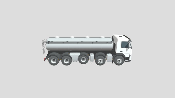 VOLVO FM 440 with Fuel Tank 3D Model
