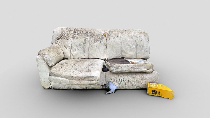 Day 124: Street Couch Pt.2 3D Model