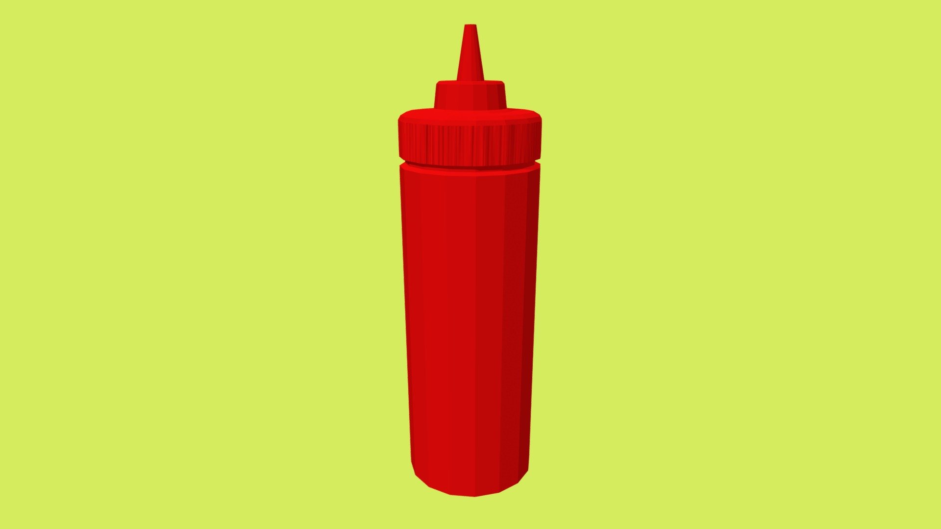 Ketchup Squeeze Bottle 3D model by cedricmenard [b00f45f] Sketchfab