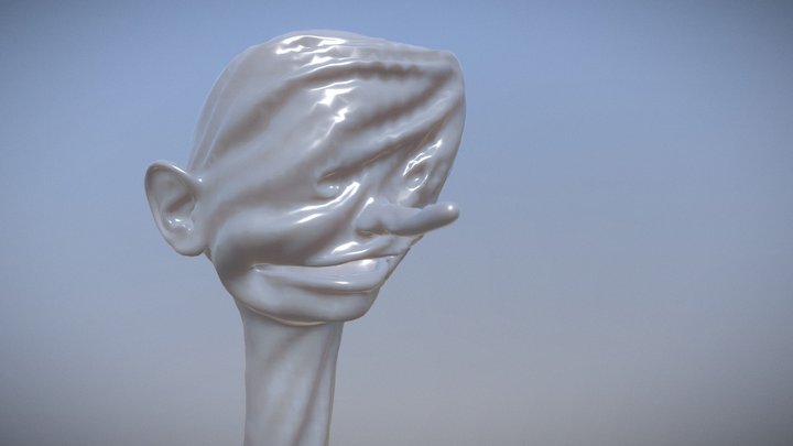 Fool Head Cloth Deform 01 3D Model