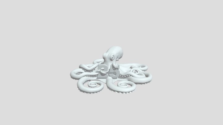 25th Anniversary Octopus 3D Model