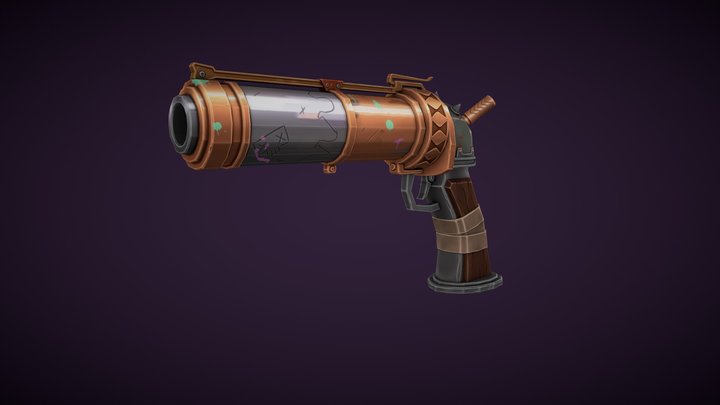Jinx's Gun from Arcane -  FanArt 3D Model