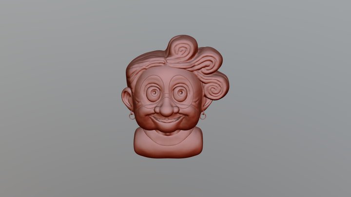 Granny Sculpture 3D Model