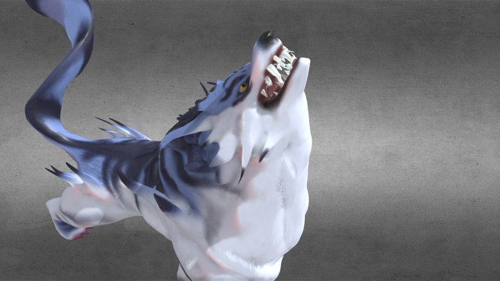 Garurumon 3D Model