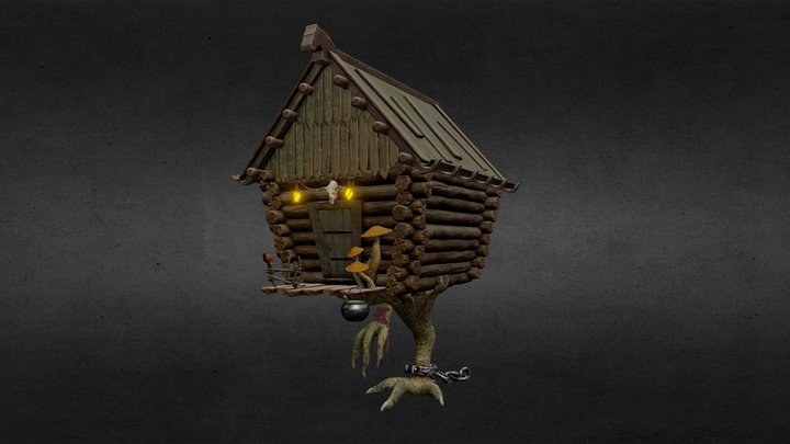 A hut on chicken legs 3D Model