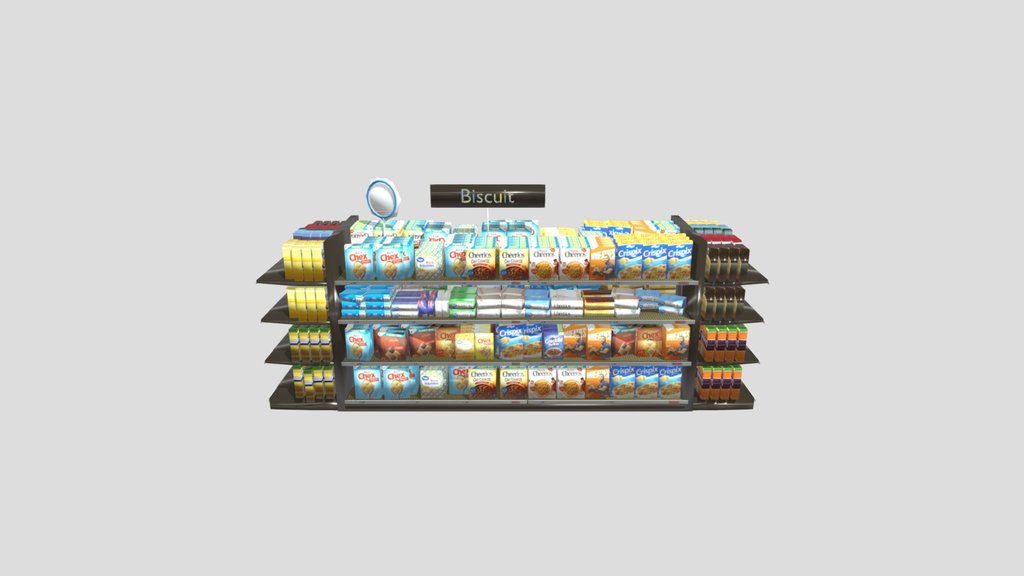 Biscuit Retail Shelve Gondola