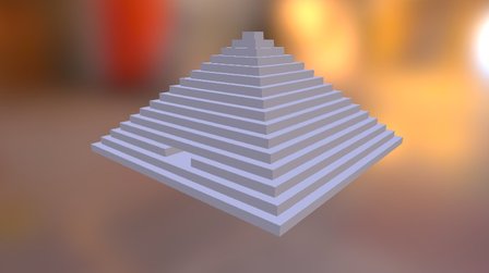 Egyptian Pyramid With the interior 3D Model