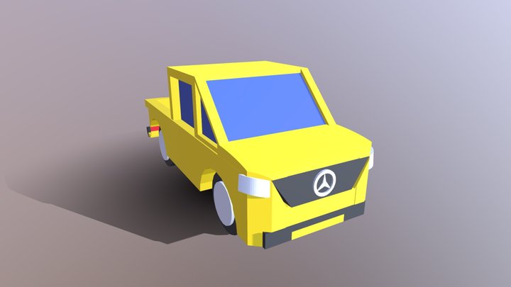 Mercades X Class car LOW POLY 3D Model