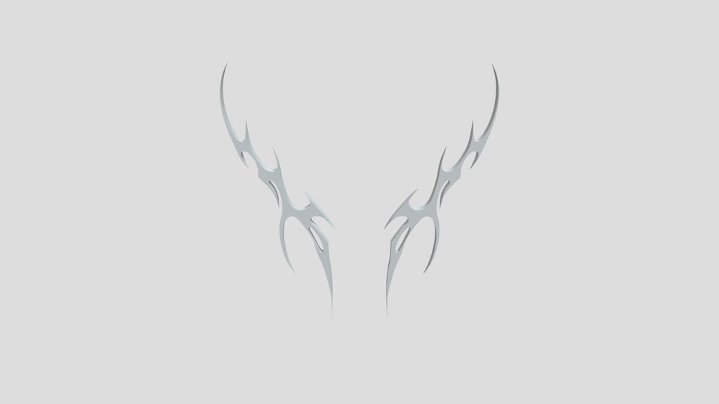 Symmetrical tribal tattoo pattern