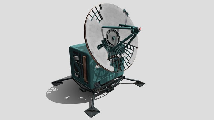 CYBERPUNK 2077 SATELLITE DISH FAN ART 3D Model