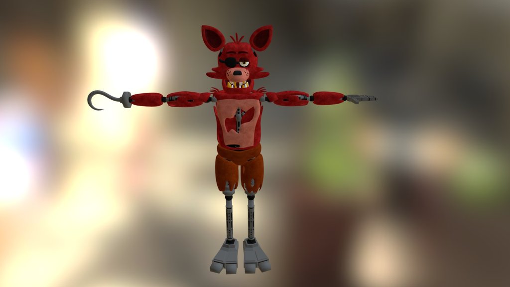 make a fnaf character 3d model