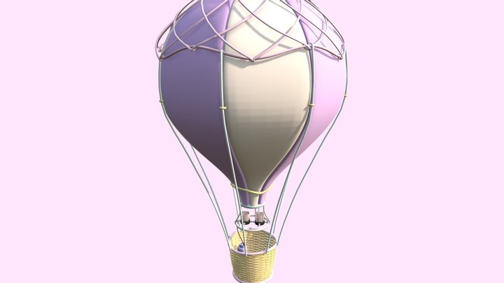 Hot Air Balloon - Animation 3D Model