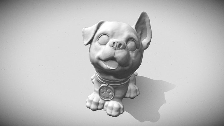 Cute puppy  (print) 3D Model