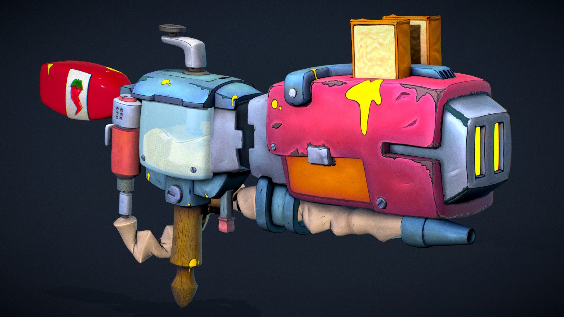 Bread Toaster Launcher - 3D model by NikolasKapa_19 [b017b39] - Sketchfab