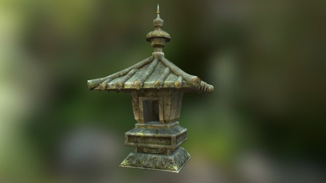 GA Stone Lamp 3D Model