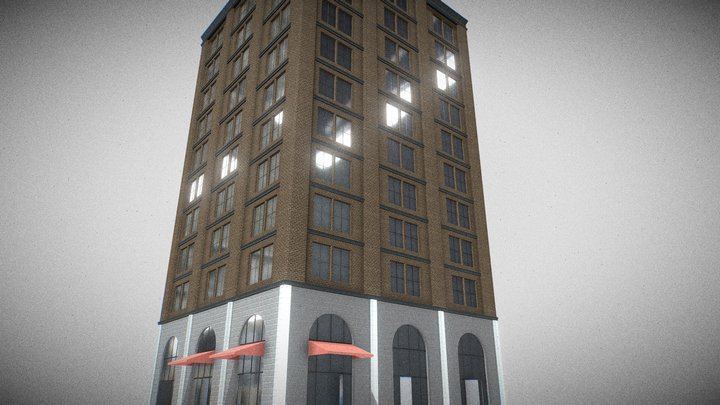 Tall Building 3D Model