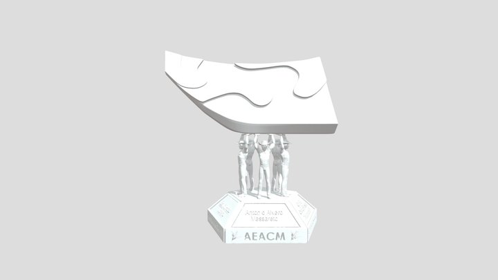 Troféu de 50 anos do plantio direto AEACM 3D Model