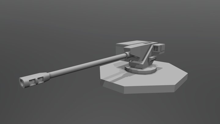 Autocannon (WIP) 3D Model
