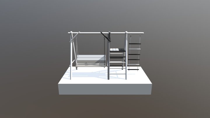 Children's swings and ladders 3D Model