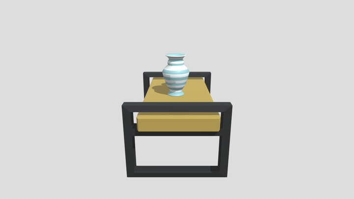 Vaso e Mesa 3D Model