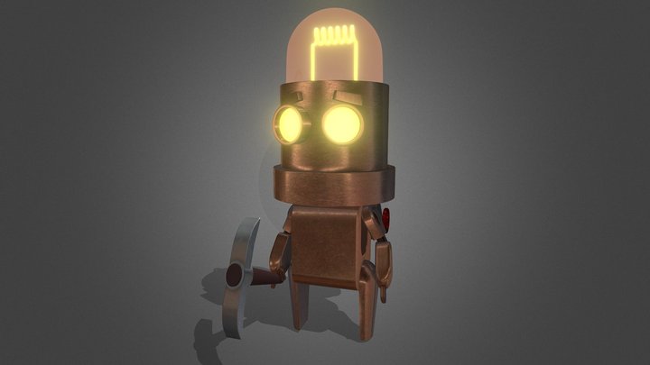 Miner Robot 3D Model