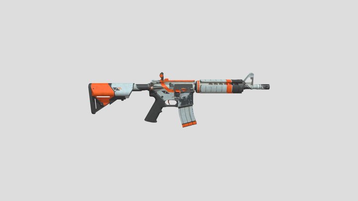 M4A4 | Asiimov 3D Model