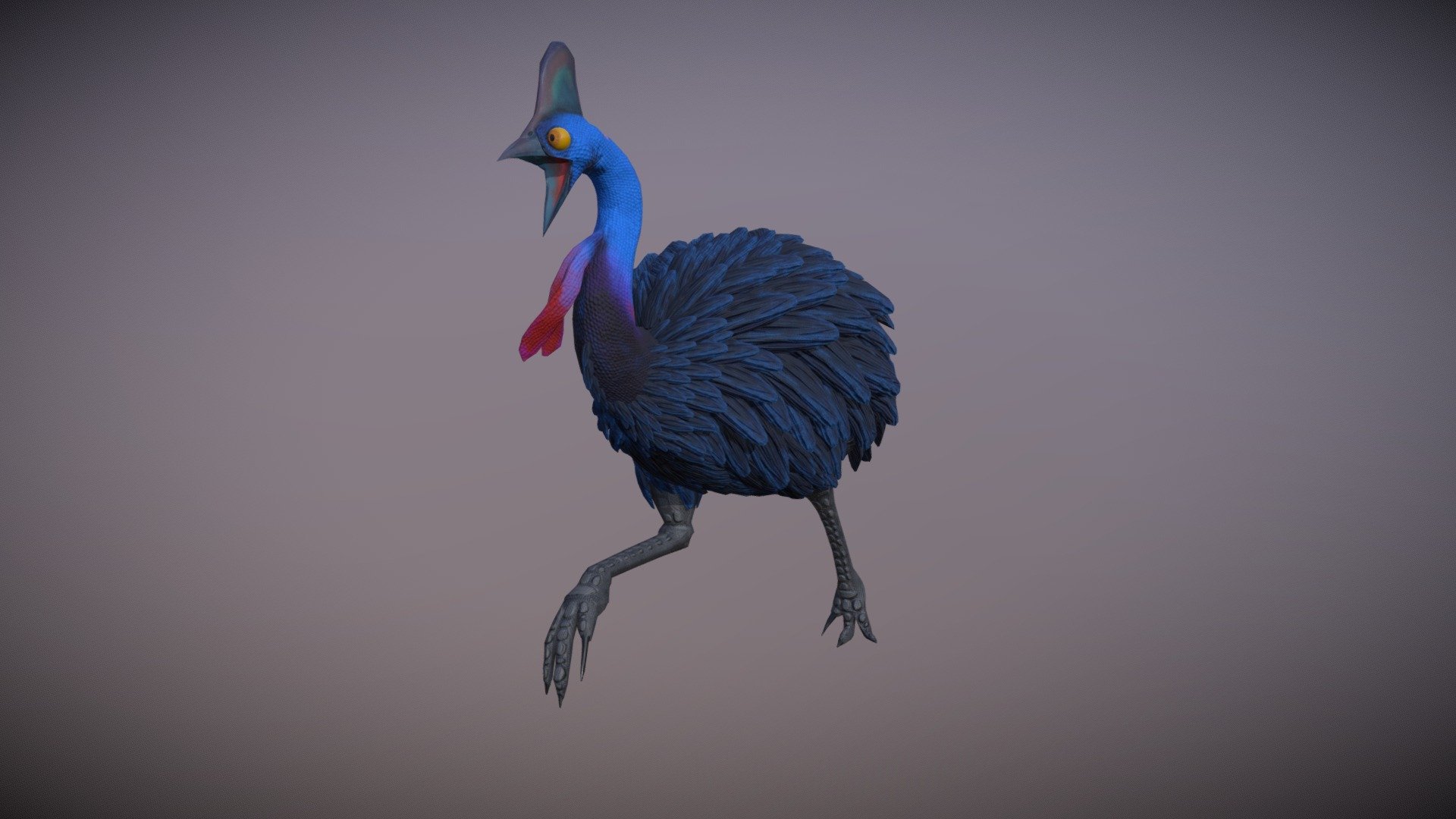 Stylized Cassowary - 3D model by meaghansearle [b01e5fd] - Sketchfab