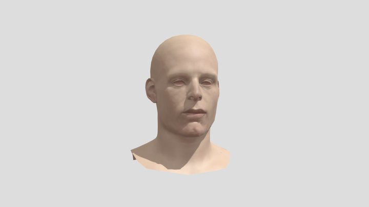 Head base mesh male 3D Model