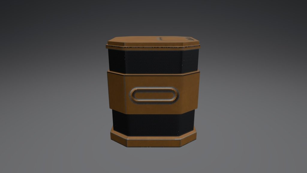 Space Barrel (game asset) - 3D model by JacobJJ [b020058] - Sketchfab